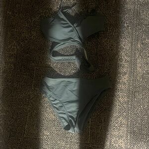 Elegant Olive Bikini Set